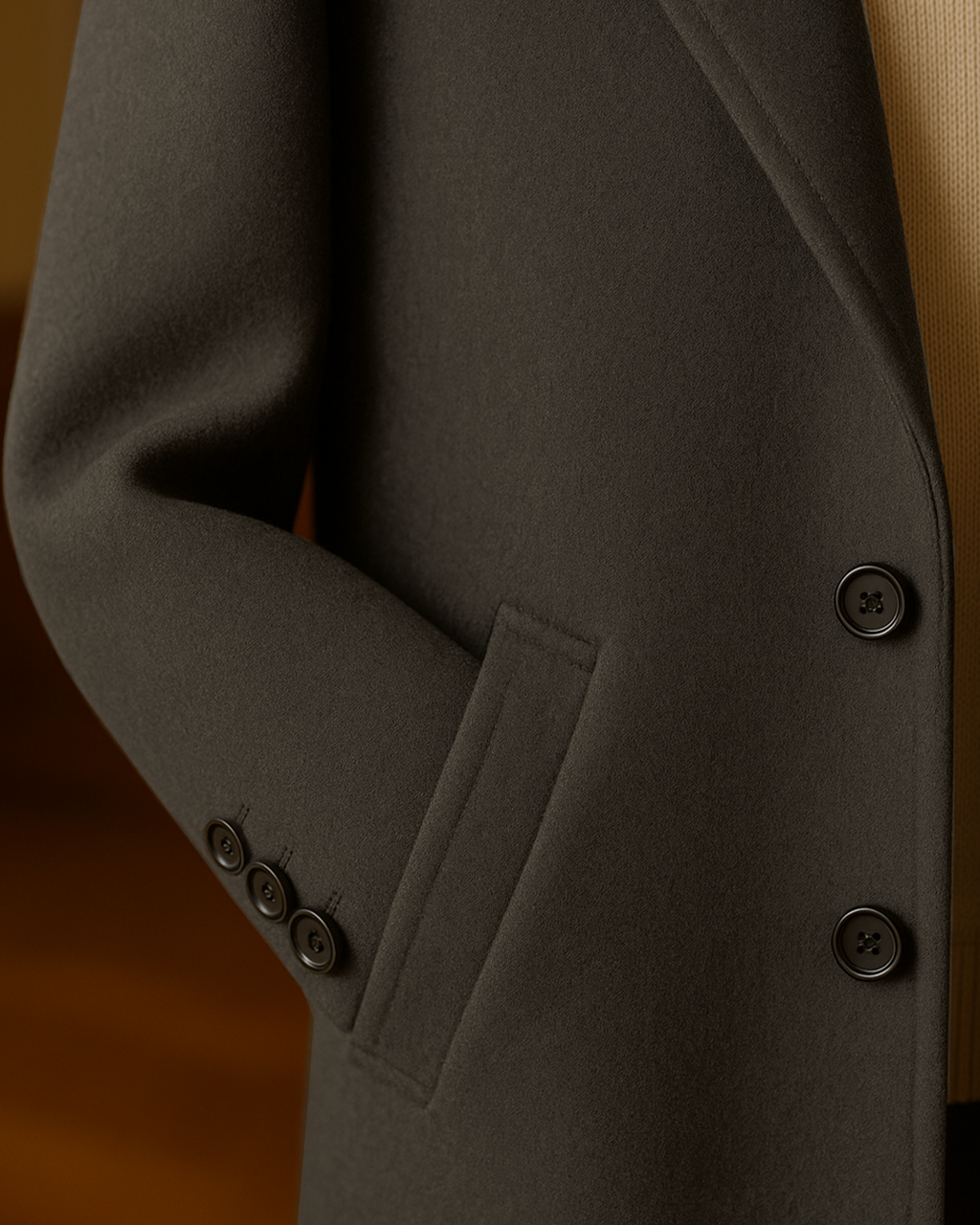 Sobrane Kahve Klasik Kaşe Kaban