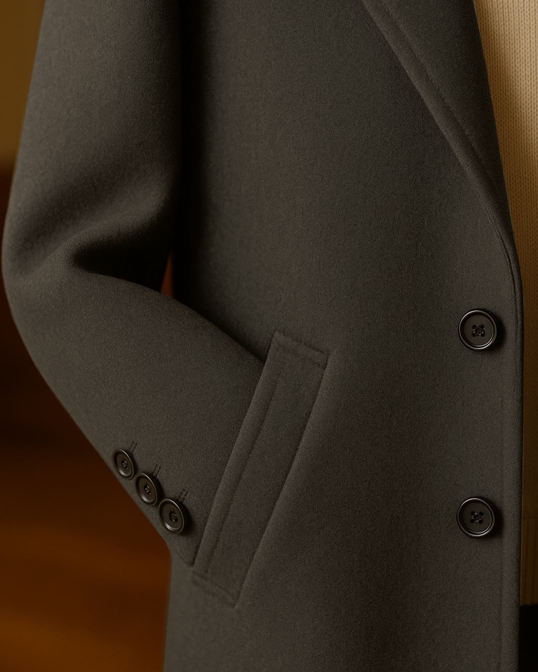 Sobrane Kahve Klasik Kaşe Kaban