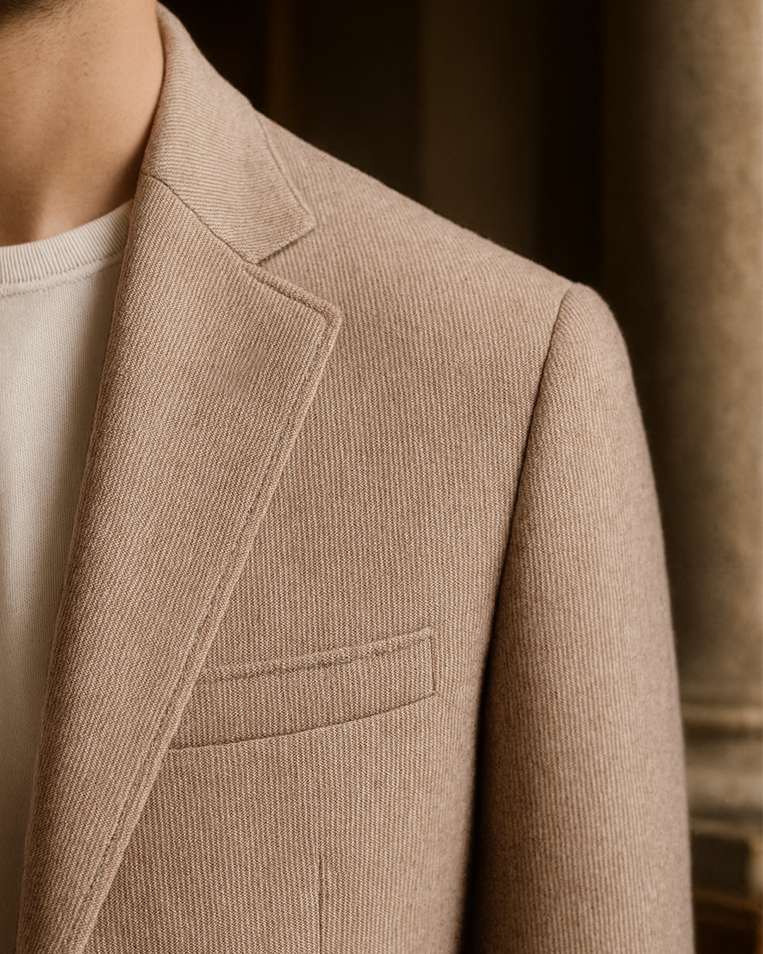 Sobrane Bej Klasik Ceket (4 Drop)-Özel Fiyat