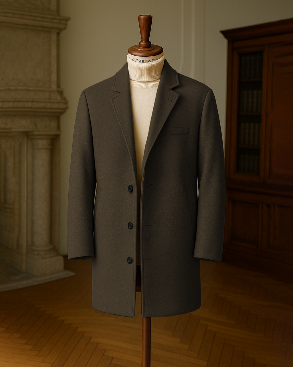 Sobrane Kahve Klasik Kaşe Kaban