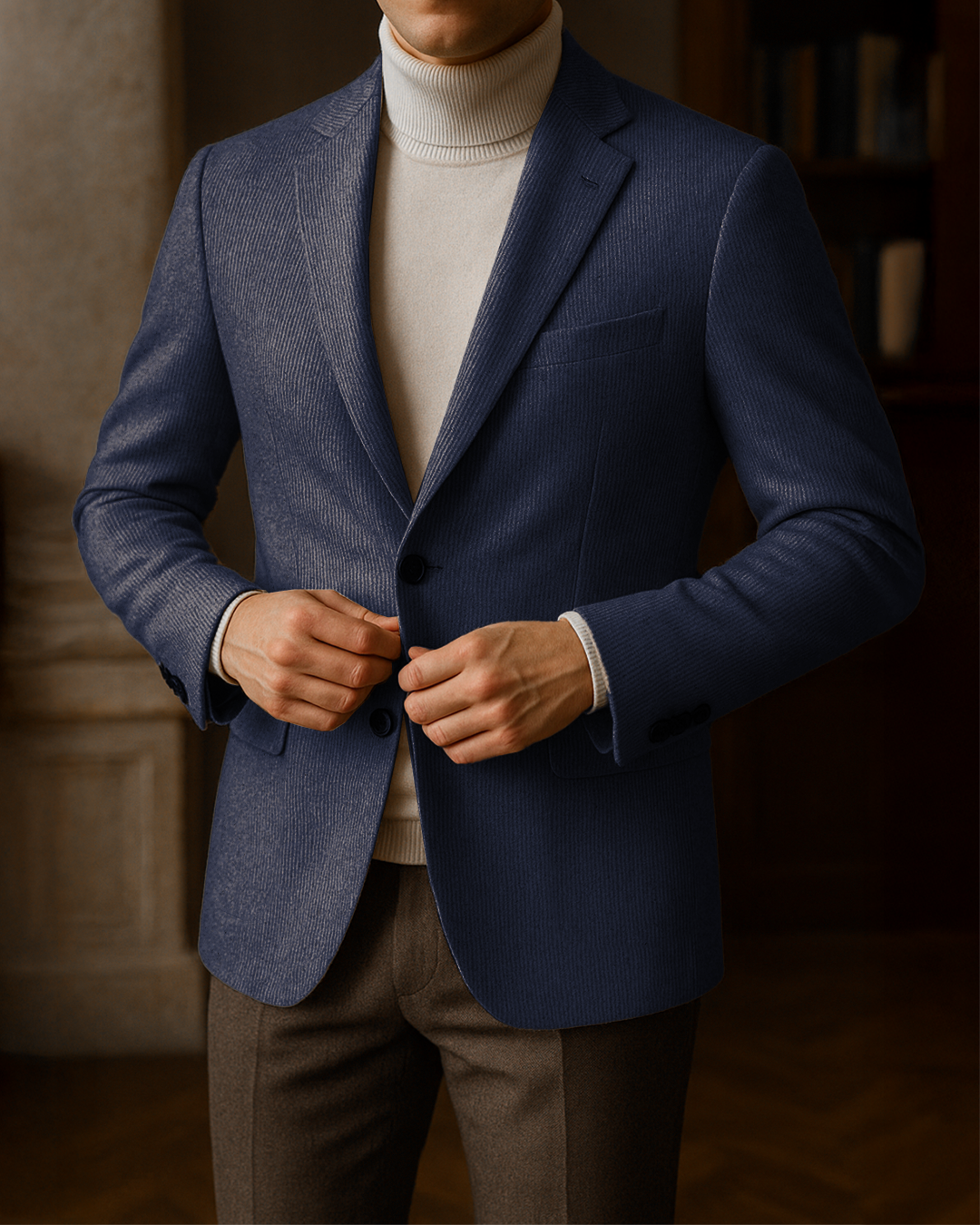 Sobrane Lacivert Klasik Ceket (4 Drop-Battal)-Özel Fiyat