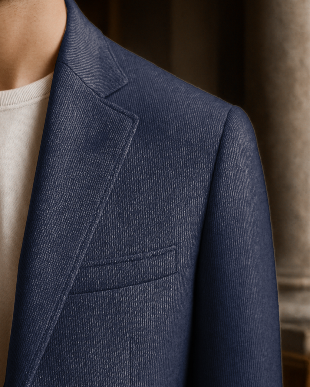 Sobrane Lacivert Klasik Ceket (4 Drop-Battal)-Özel Fiyat