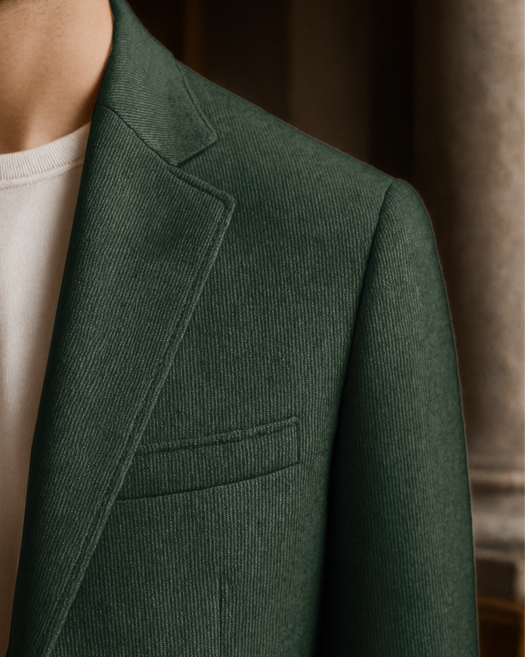 Sobrane Yeşil Klasik Ceket (4 Drop-Battal)-Özel Fiyat