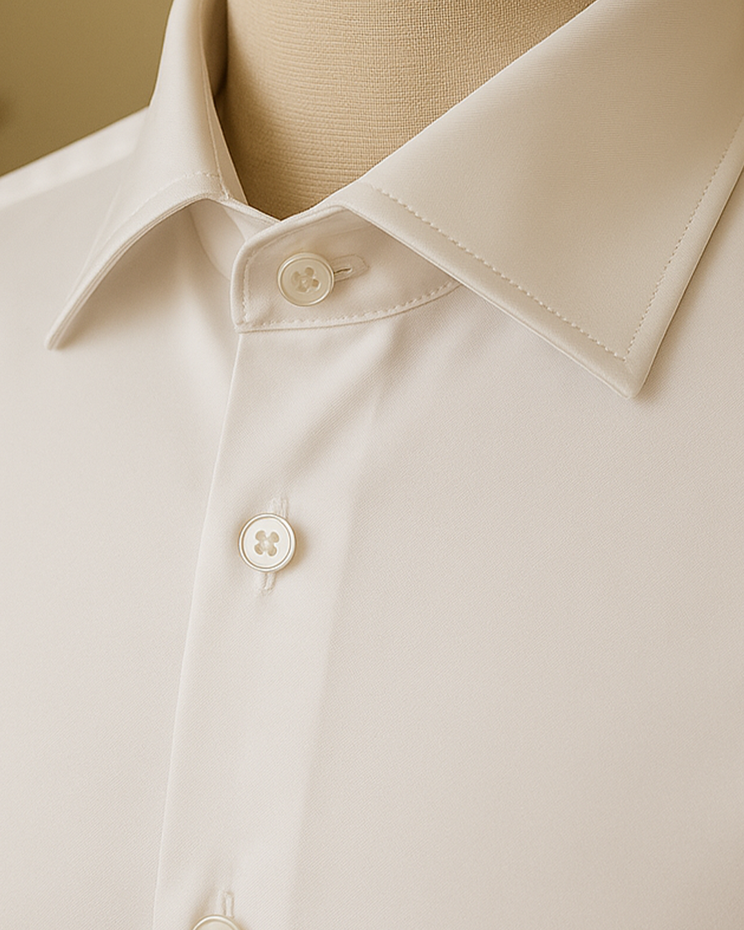 Sobrane Beyaz Regular Saten Gömlek