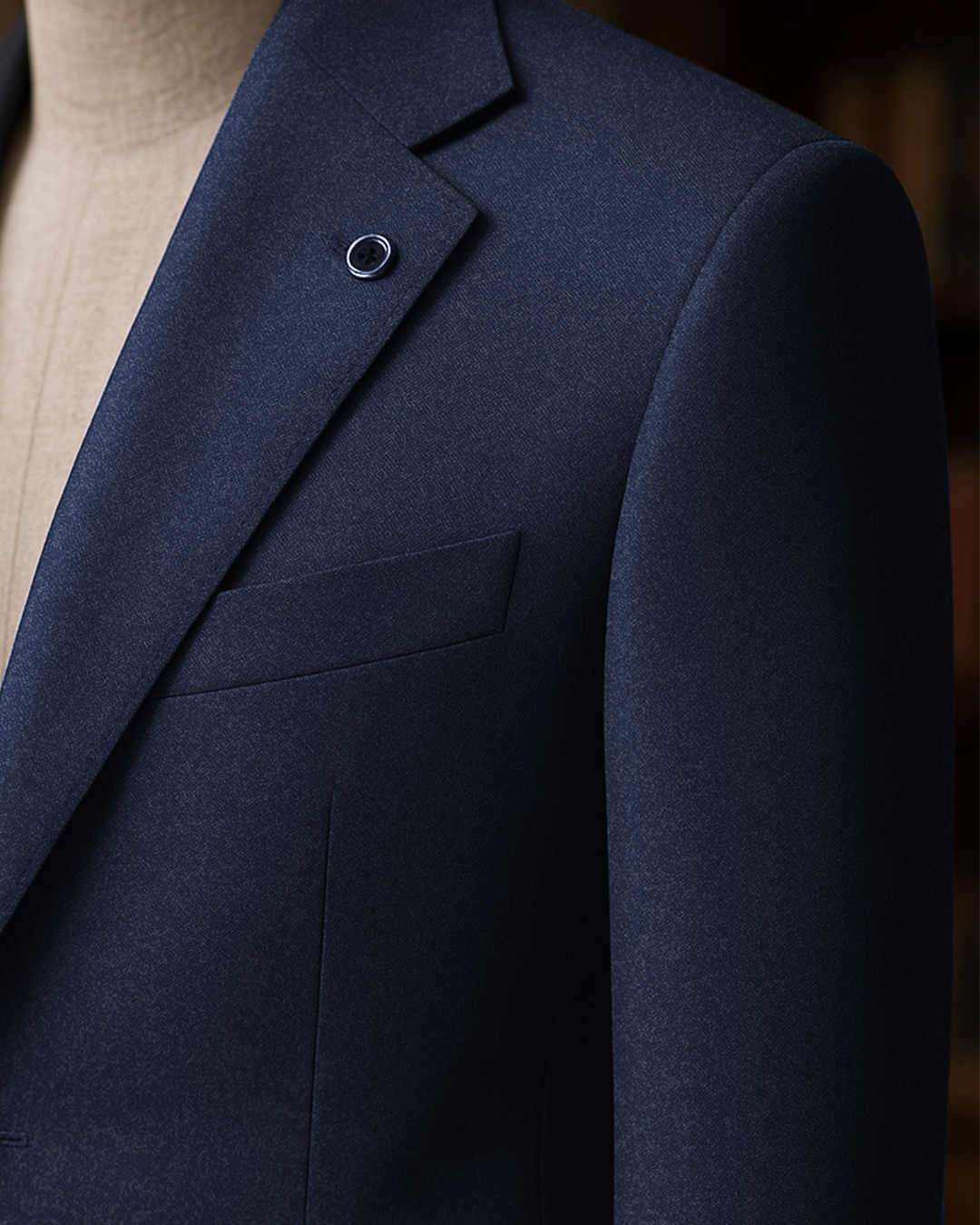 Sobrane Mavi Klasik Ceket (4 Drop-Battal)