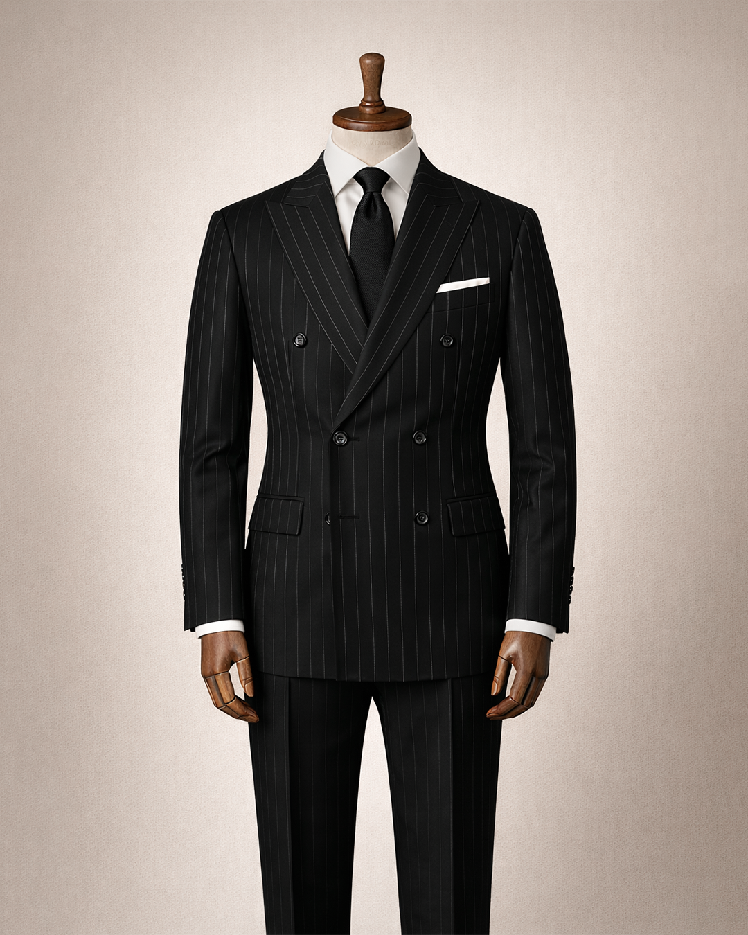 Çizgili Siyah Kruvaze Takım
