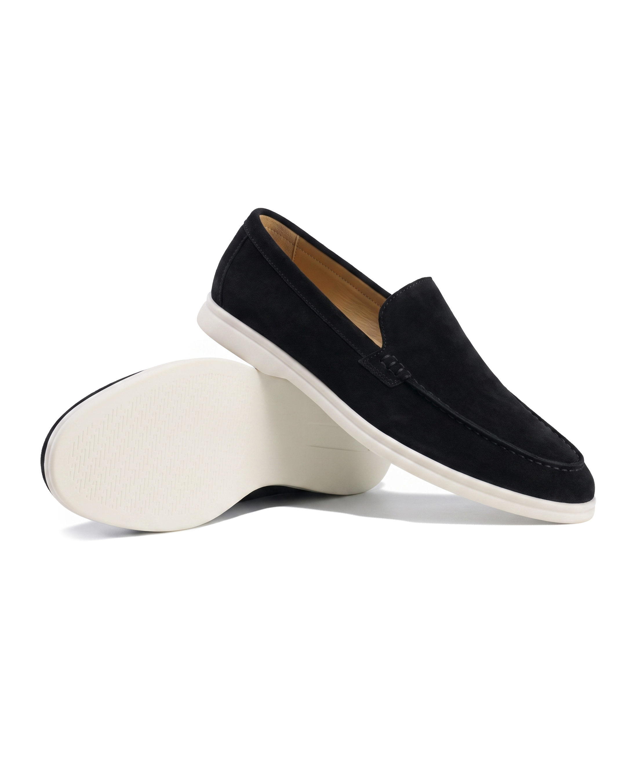 Hakiki Süet Deri Siyah Loafer