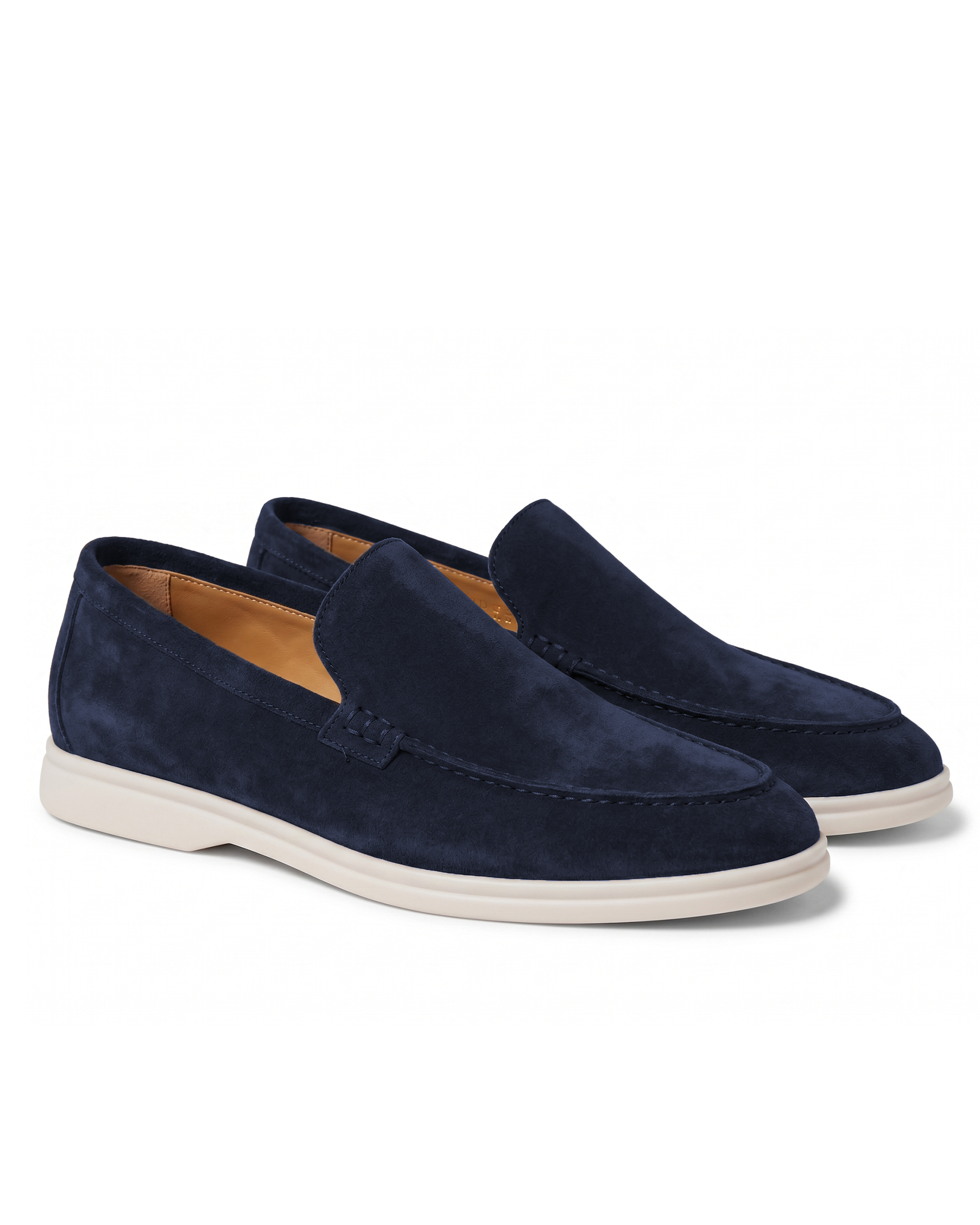 Hakiki Süet Deri Lacivert Loafer