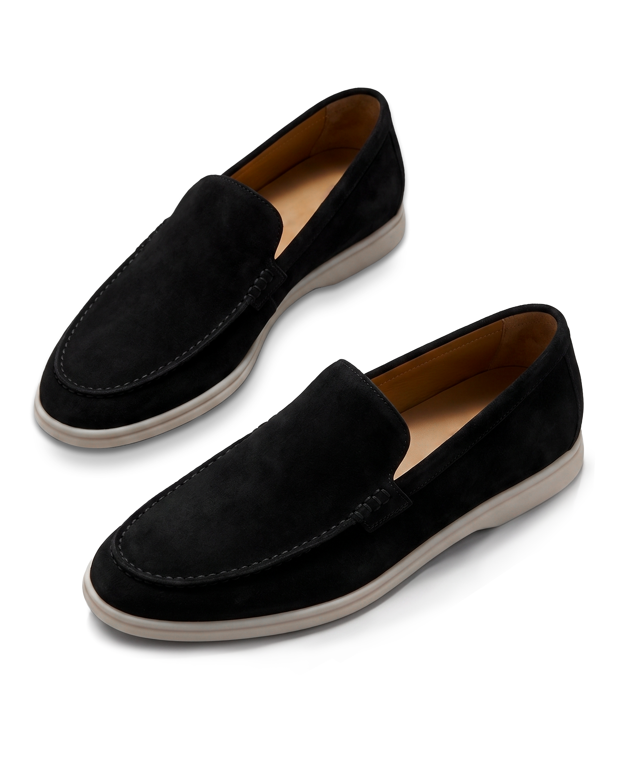 Hakiki Süet Deri Siyah Loafer