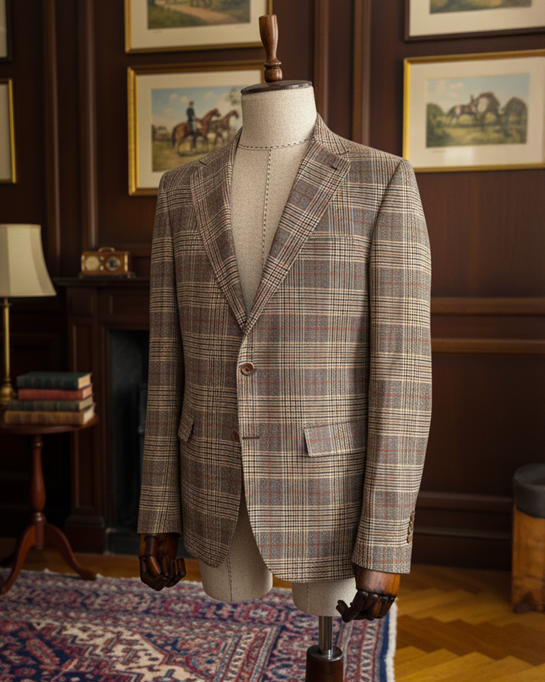 Ekoseli Klasik Ceket